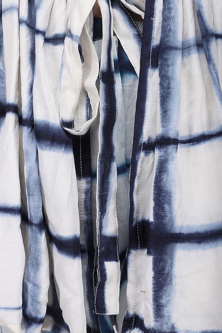 Indigo blue hand clamp tunic available only at Pernia's Pop Up Shop.