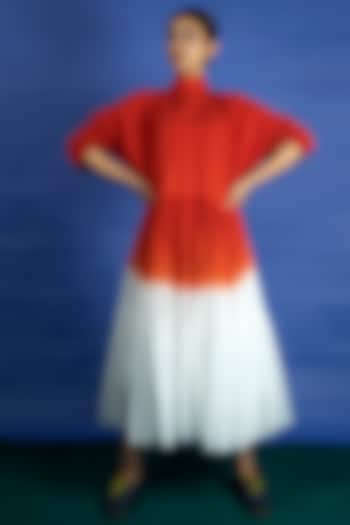 Vermillion Dip Dyed Dress by Ka-Sha