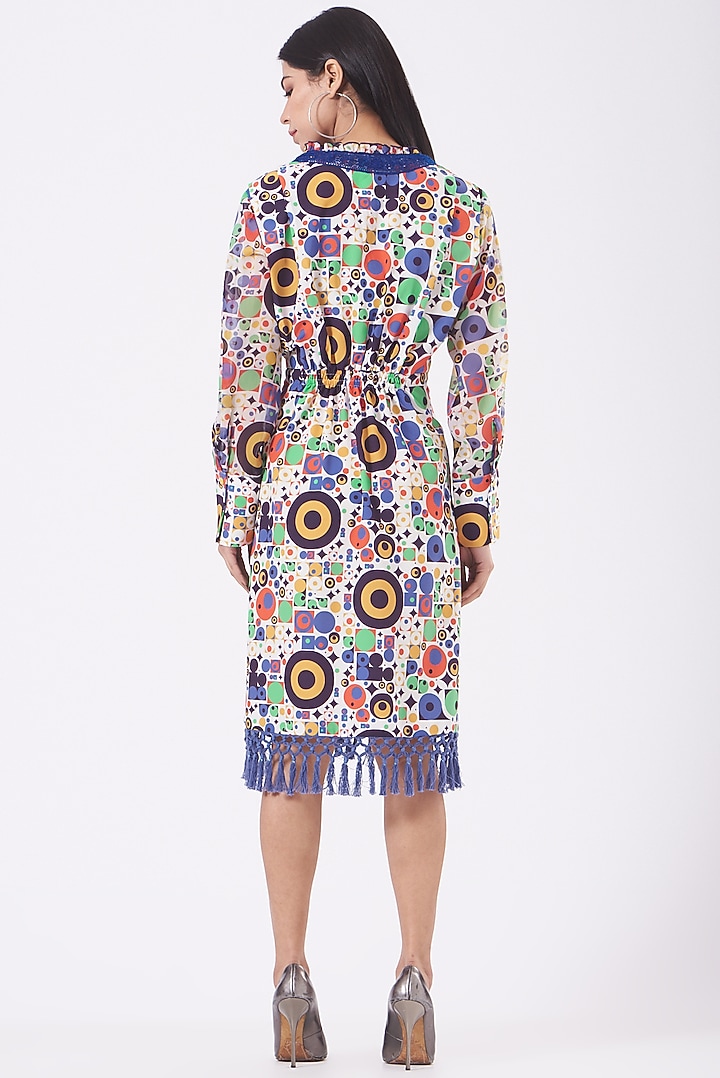 Multi-Colored Printed Summer Dress by Kavita Bhartia at Pernia's Pop Up Shop
