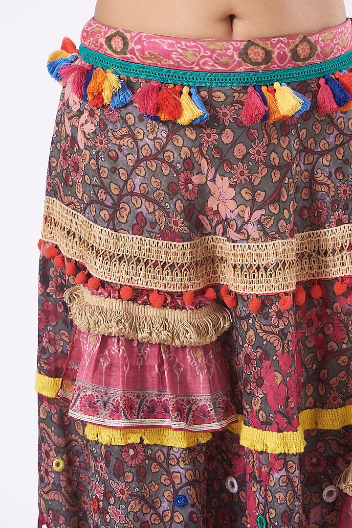 Multi-Colored Poly Cotton Boho Skirt Set by Kavita Bhartia at Pernia's Pop Up Shop