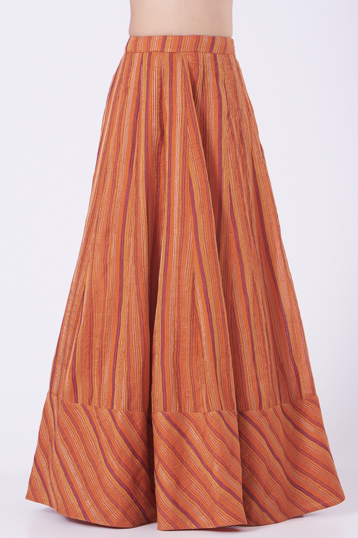 orange rust skirt