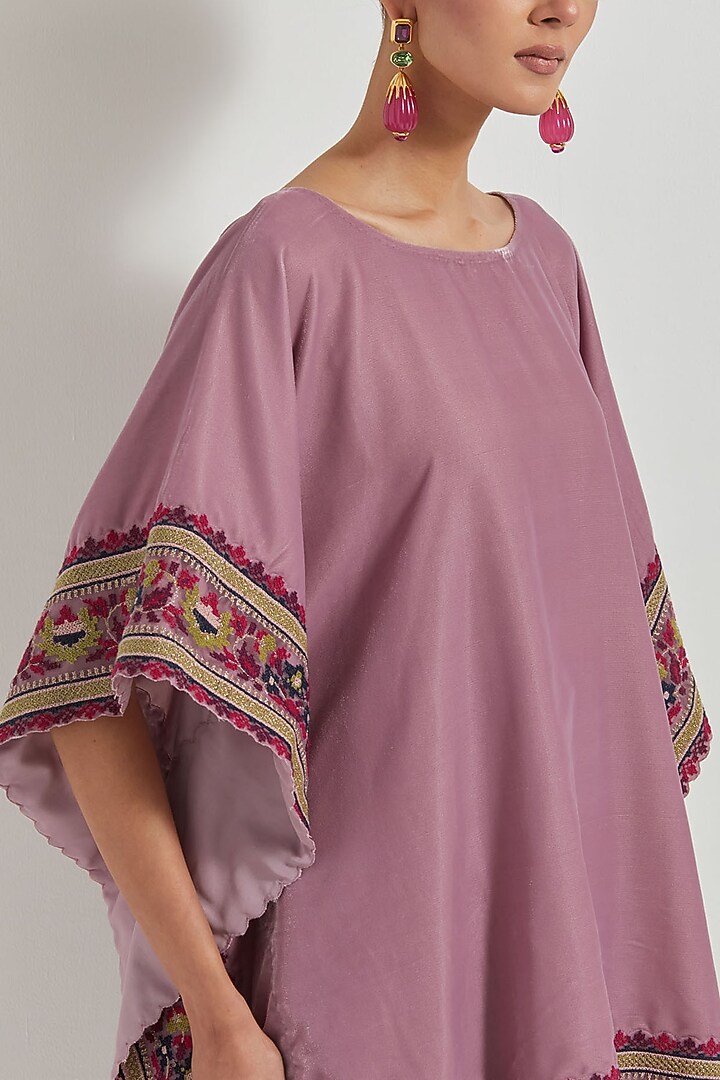 Lavender Velvet Co-Ord Set by Kavita Bhartia at Pernia's Pop Up Shop