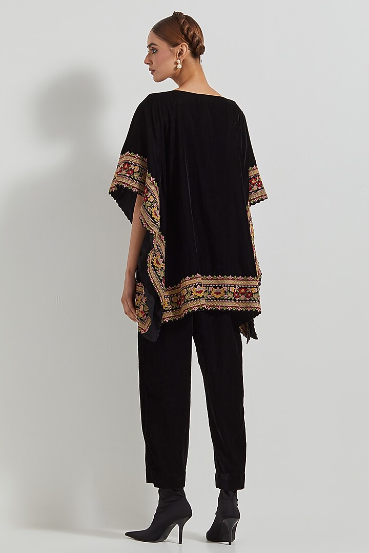Black Velvet Co-Ord Set by Kavita Bhartia at Pernia's Pop Up Shop