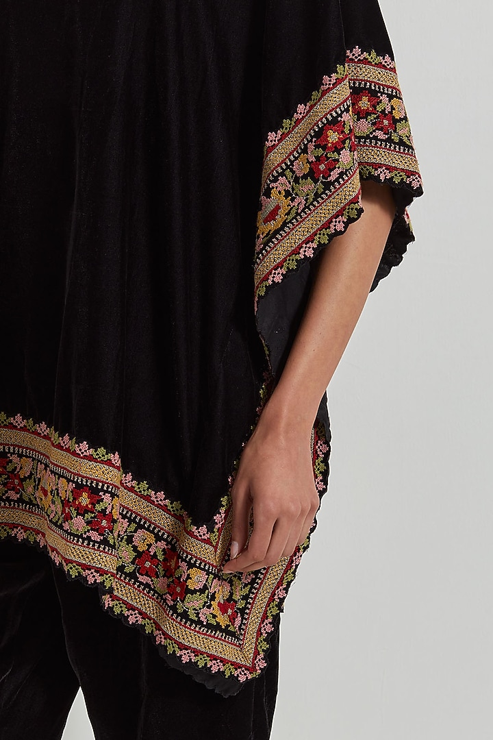 Black Velvet Co-Ord Set by Kavita Bhartia at Pernia's Pop Up Shop