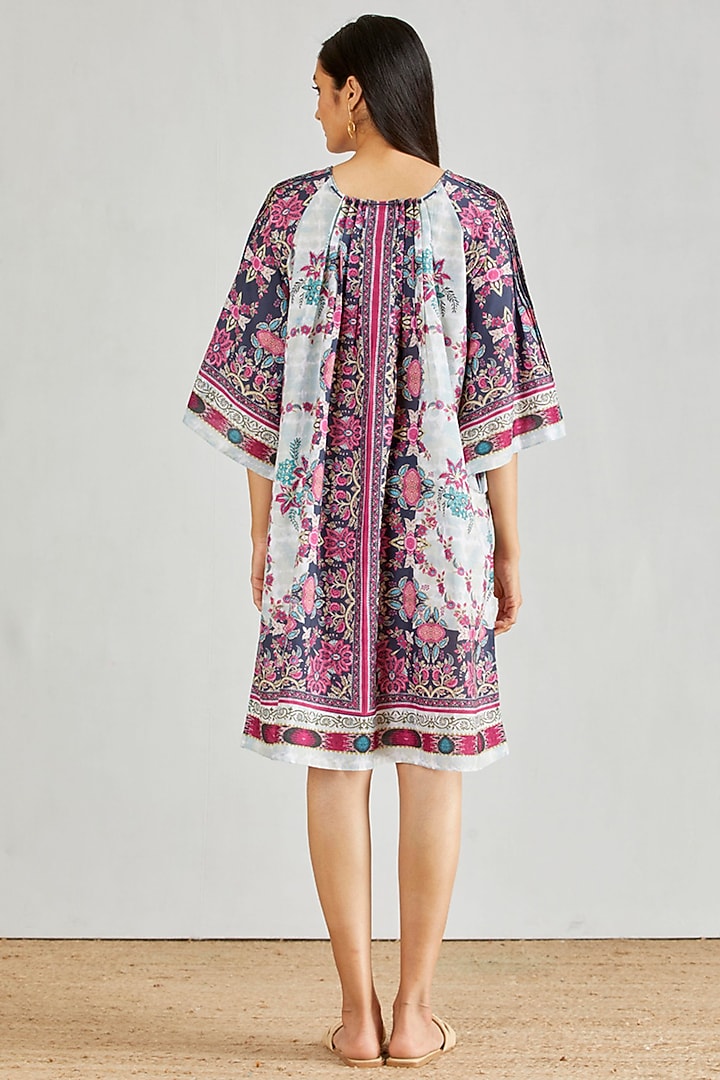 Multi Colored Printed Summer Dress by Kavita Bhartia at Pernia's Pop Up Shop