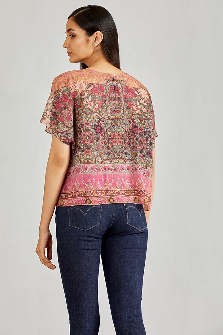 Multi Colored Kaftan Top by Kavita Bhartia at Pernia's Pop Up Shop