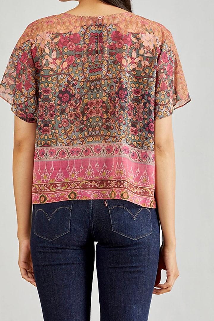 Multi Colored Kaftan Top by Kavita Bhartia at Pernia's Pop Up Shop
