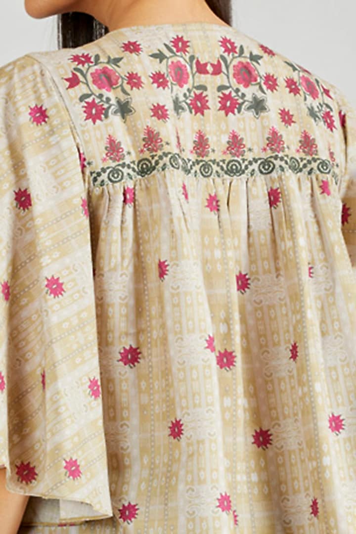 Multi Colored Boho Top by Kavita Bhartia at Pernia's Pop Up Shop