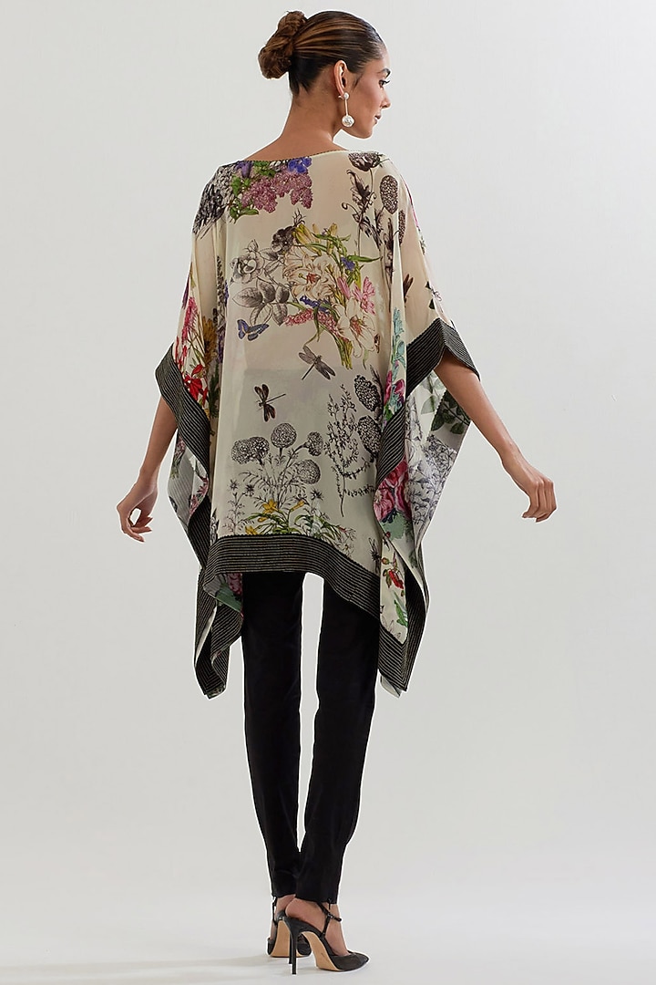 Multi-Colored Georgette printed Kaftan Set by Kavita Bhartia at Pernia's Pop Up Shop