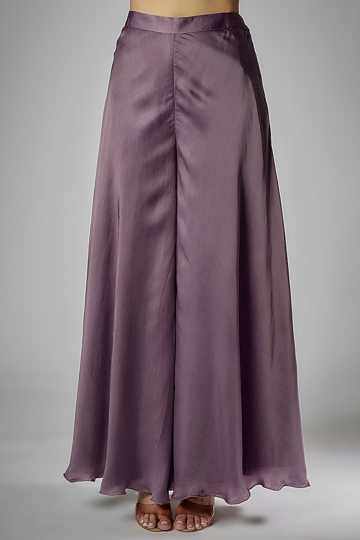 Purple Silk & Crepe Co-Ord Set by Kshitij Choudhary at Pernia's Pop Up Shop
