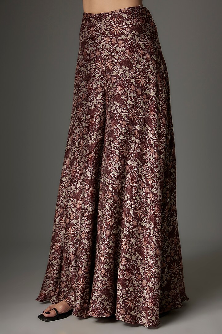 Brown Mul Silk Printed Co-Ord Set by Kshitij Choudhary at Pernia's Pop Up Shop