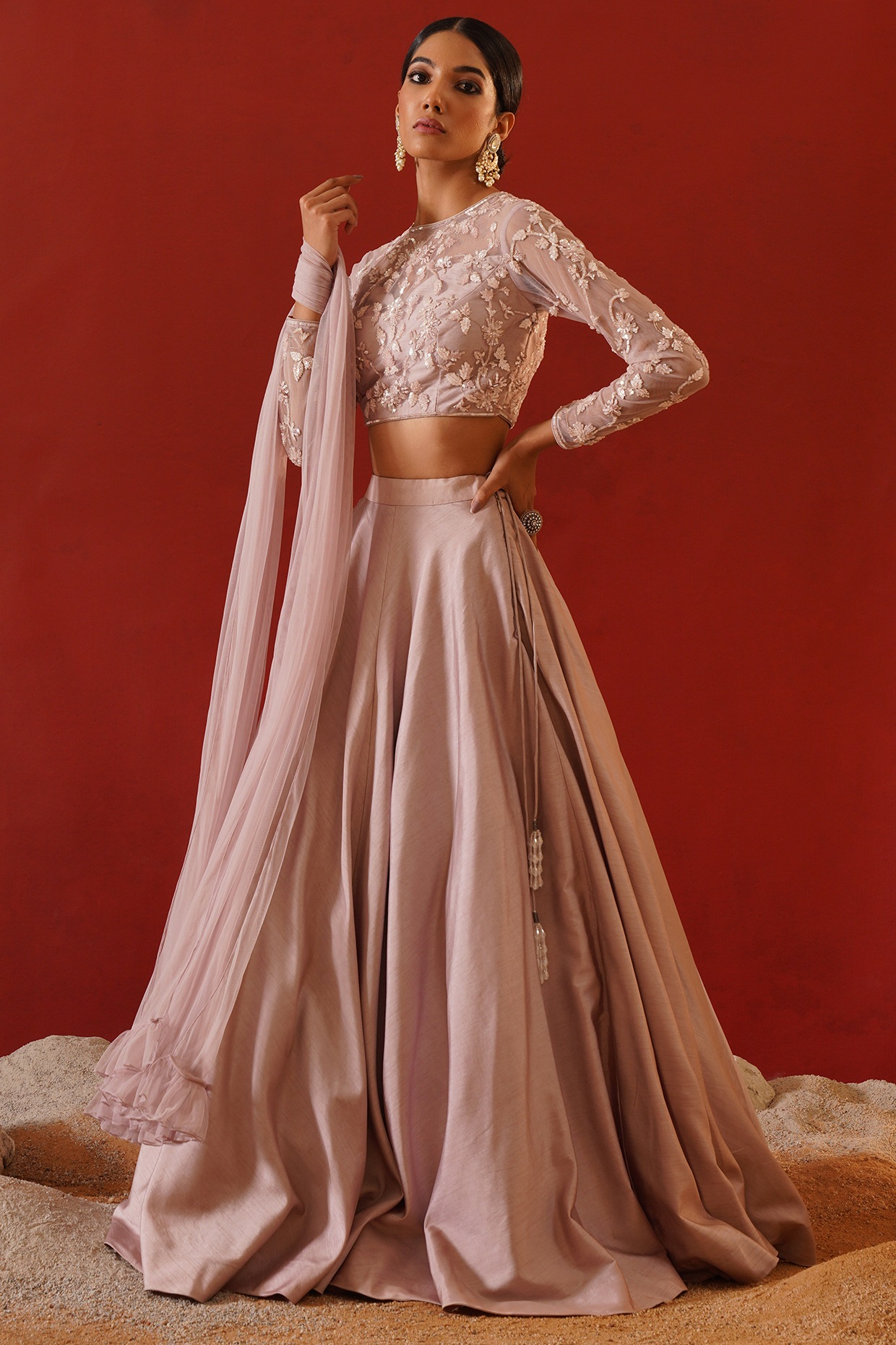 White and Gold Wedding Lehenga | Modern Bridal Lehenga – HarleenKaur