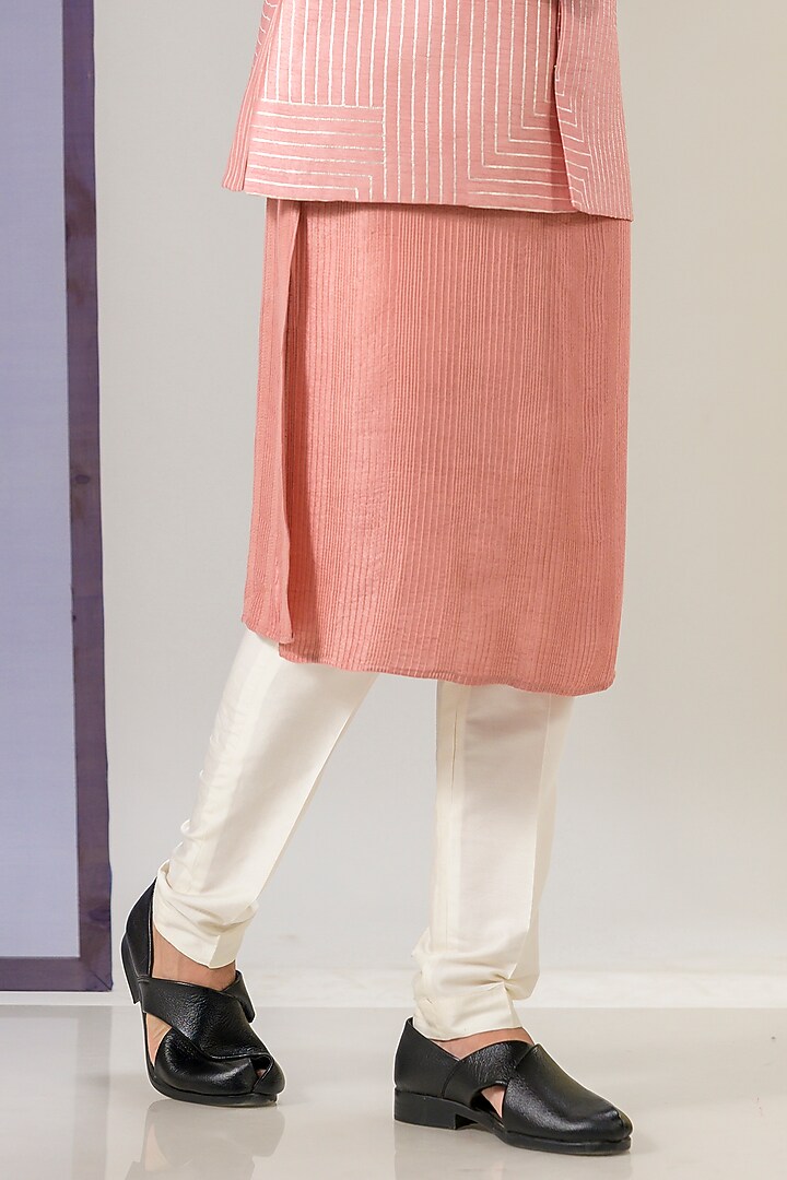Peach Embroidered Bundi Jacket by Kaleidoscope at Pernia's Pop Up Shop