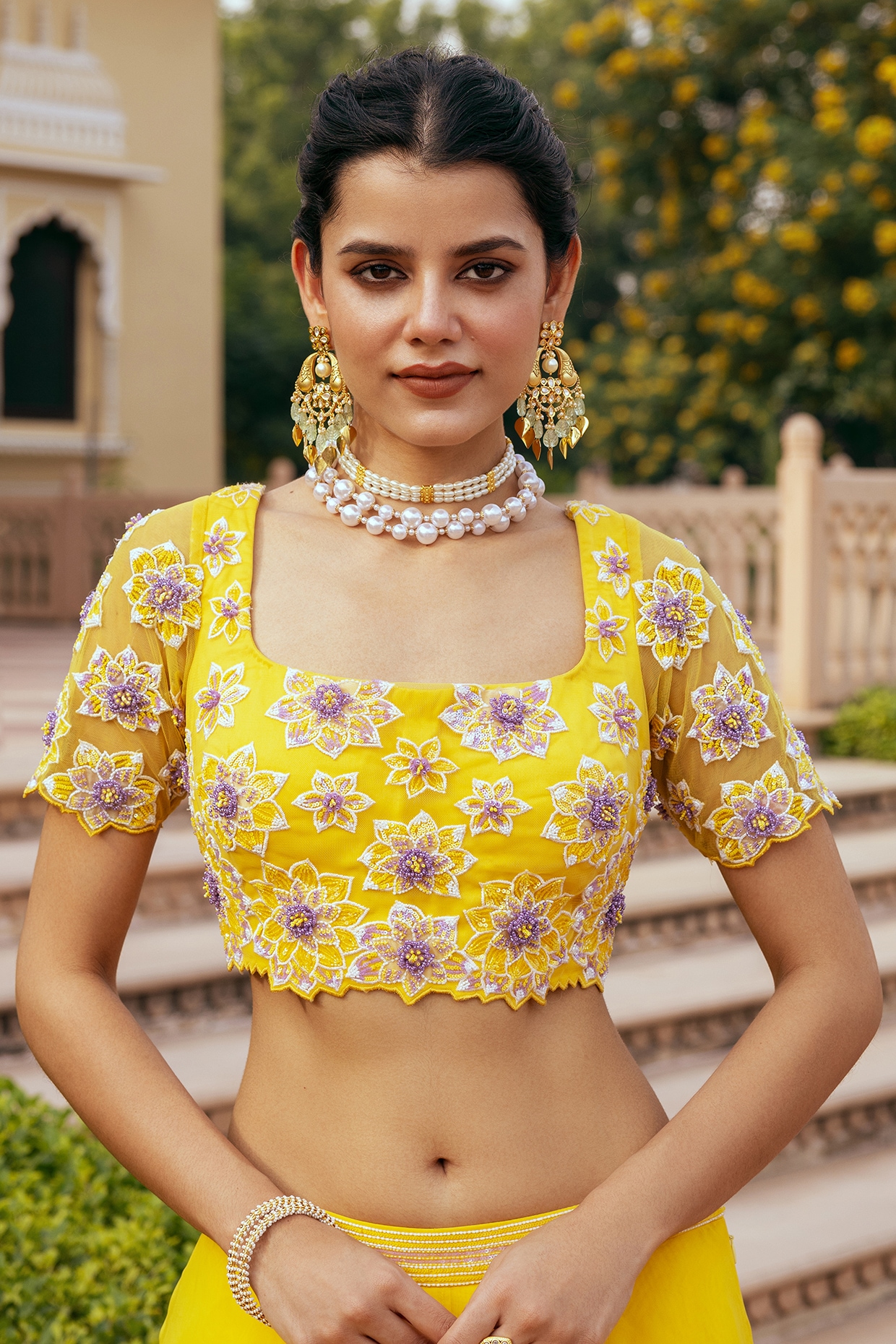 Manish Malhotra # cold shoulder lehenga # Sophie # Indian wear | Latest lehenga  blouse designs, Lehenga blouse designs, Saree blouse designs