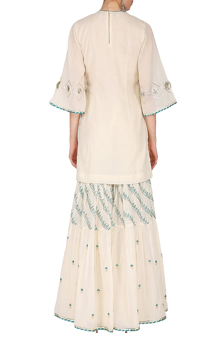 Off-White Printed Gharara