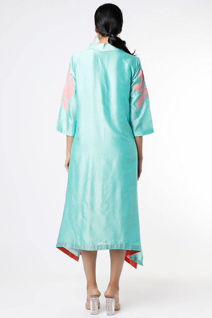 Multi-Colored Applique Embroidered Vacation Dress by Karigar & Co. at Pernia's Pop Up Shop