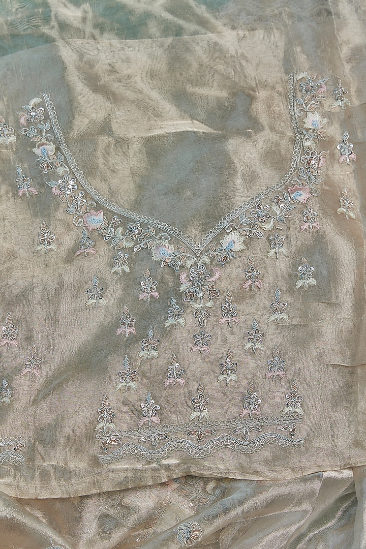 Gold Tissue Bridal Saree by Kalighata at Pernia's Pop Up Shop