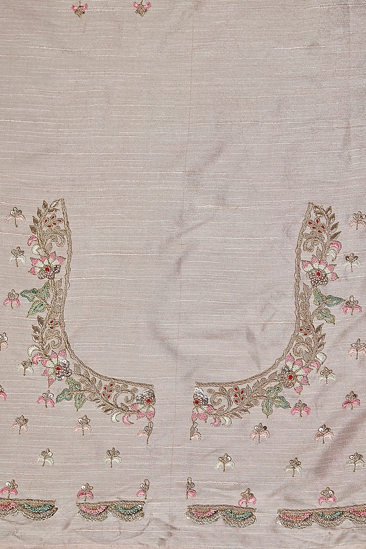 Pink Tissue Embroidered Reception Saree by Kalighata at Pernia's Pop Up Shop