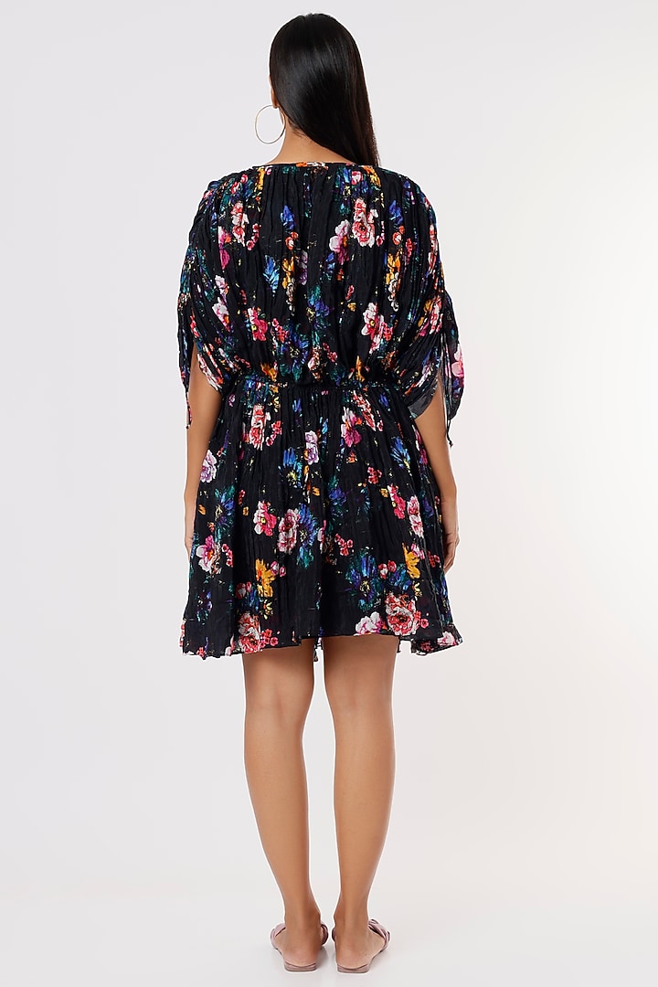 Black Printed Kaftan Dress by Kalighata at Pernia's Pop Up Shop