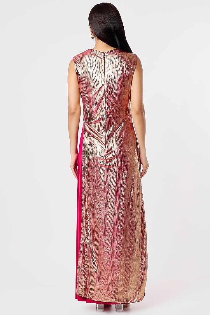 Red Asymmetrical Maxi Vacation Dress by Kalighata at Pernia's Pop Up Shop