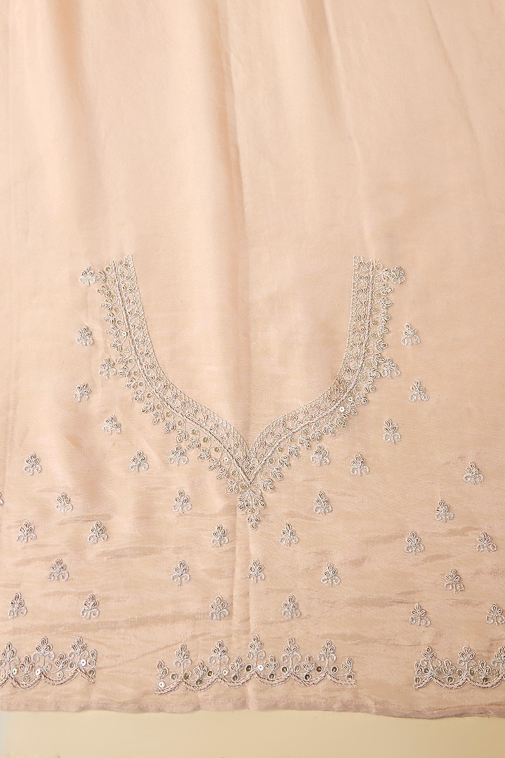 Golden Tissue Hand & Machine Embroidered Reception Saree by Kalighata at Pernia's Pop Up Shop