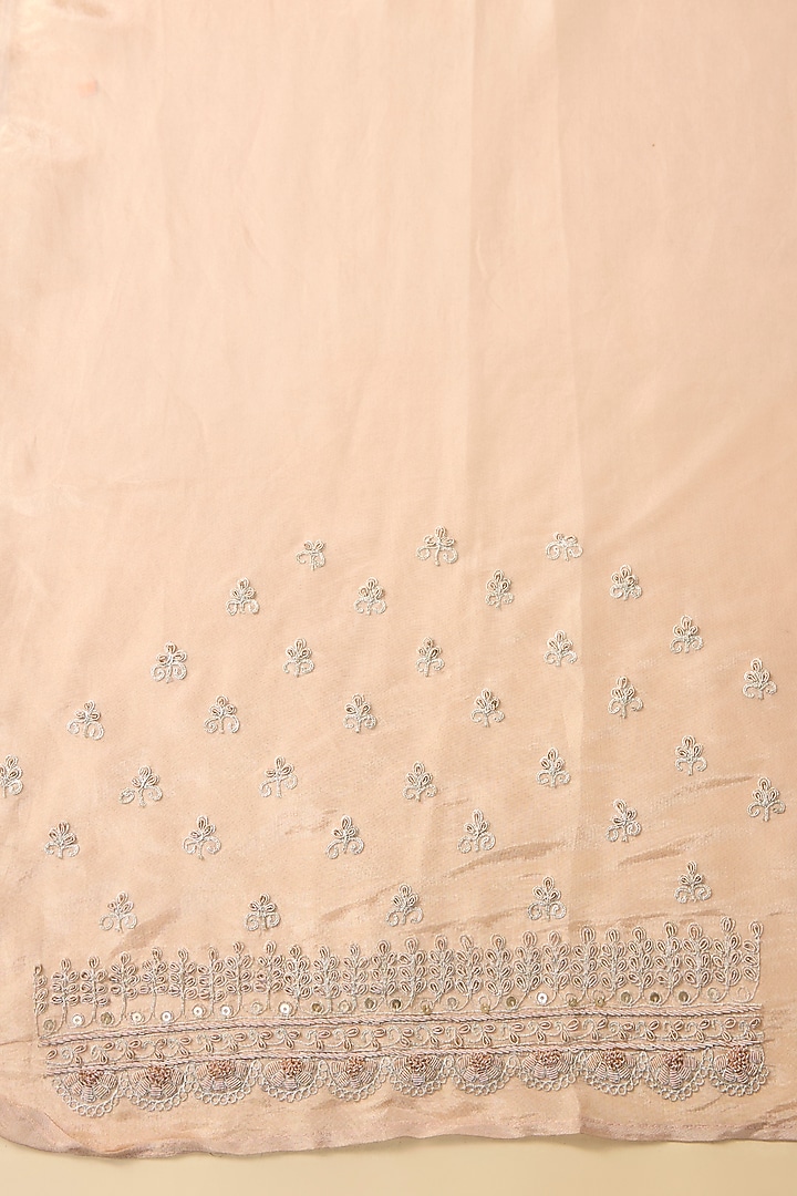 Golden Tissue Hand & Machine Embroidered Reception Saree by Kalighata at Pernia's Pop Up Shop