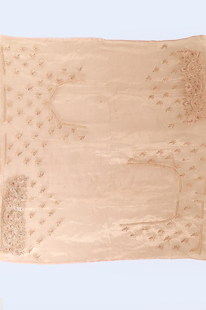 Mint Organza Hand & Machine Embroidered Reception Saree Set by Kalighata at Pernia's Pop Up Shop