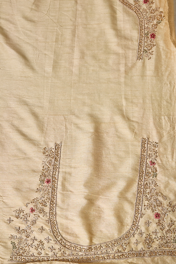 Grey Banarasi Bridal Saree Set by Kalighata at Pernia's Pop Up Shop
