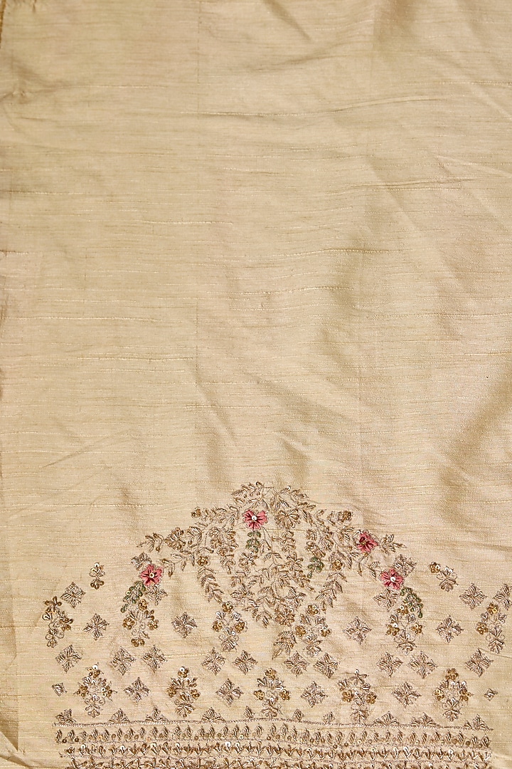 Grey Banarasi Bridal Saree Set by Kalighata at Pernia's Pop Up Shop
