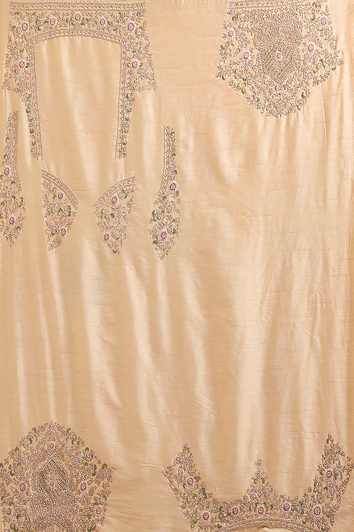 Gold Tissue Reception Saree Set by Kalighata at Pernia's Pop Up Shop