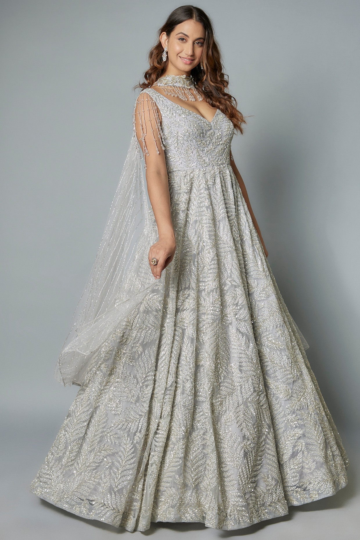 andaaz gown churidar duppta ready to wear set in best 6 colours heavy  georgette readymade gown style dress collection