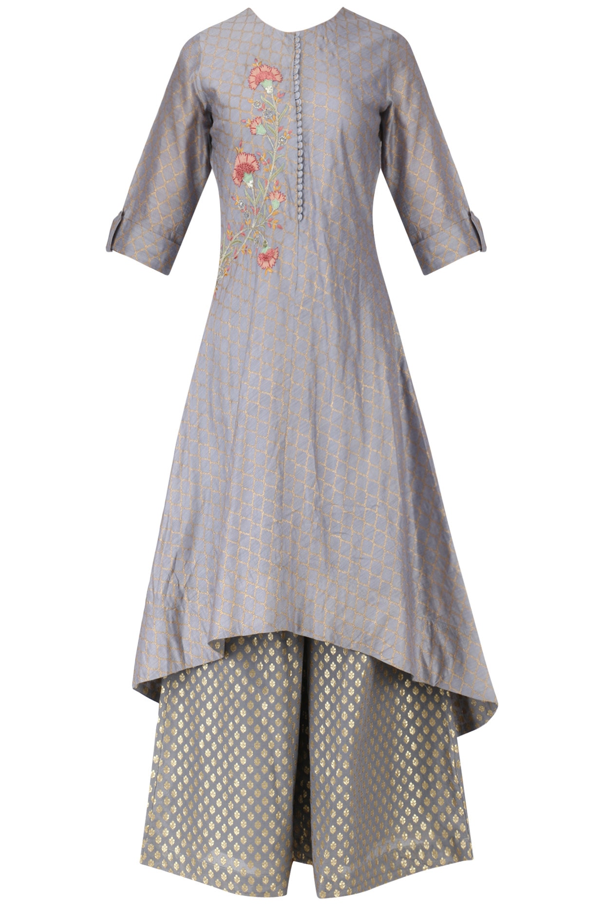 Buy Oooh Lady Fashion Georgette Peach Up Down Dress Online  499 from  ShopClues
