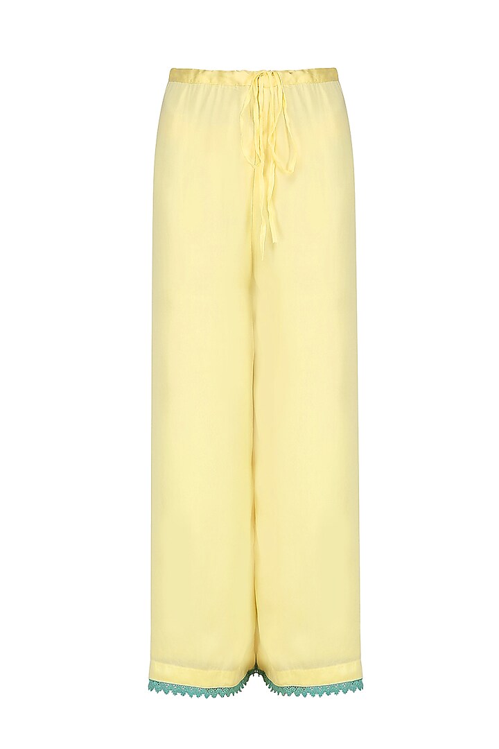 Cream asymmetrical block printing kurta and pants set available only at Pernia's Pop Up Shop.