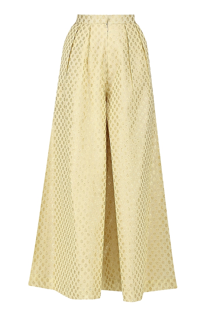 Red embroidered asymmetric kurta with palazzo pants set available only at Pernia's Pop Up Shop.
