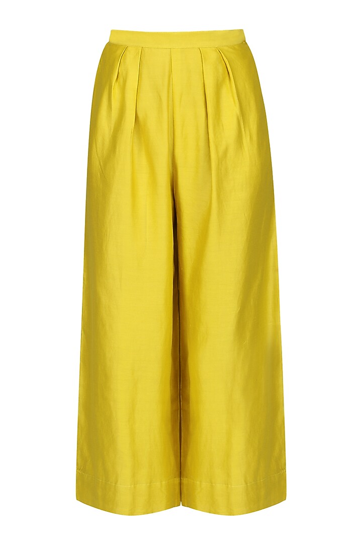 Yellow embroidered kurta set available only at Pernia's Pop Up Shop.