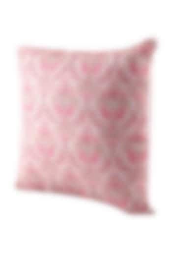 Pink Embroidered Cushion Cover (Set of 2) by Khaabka