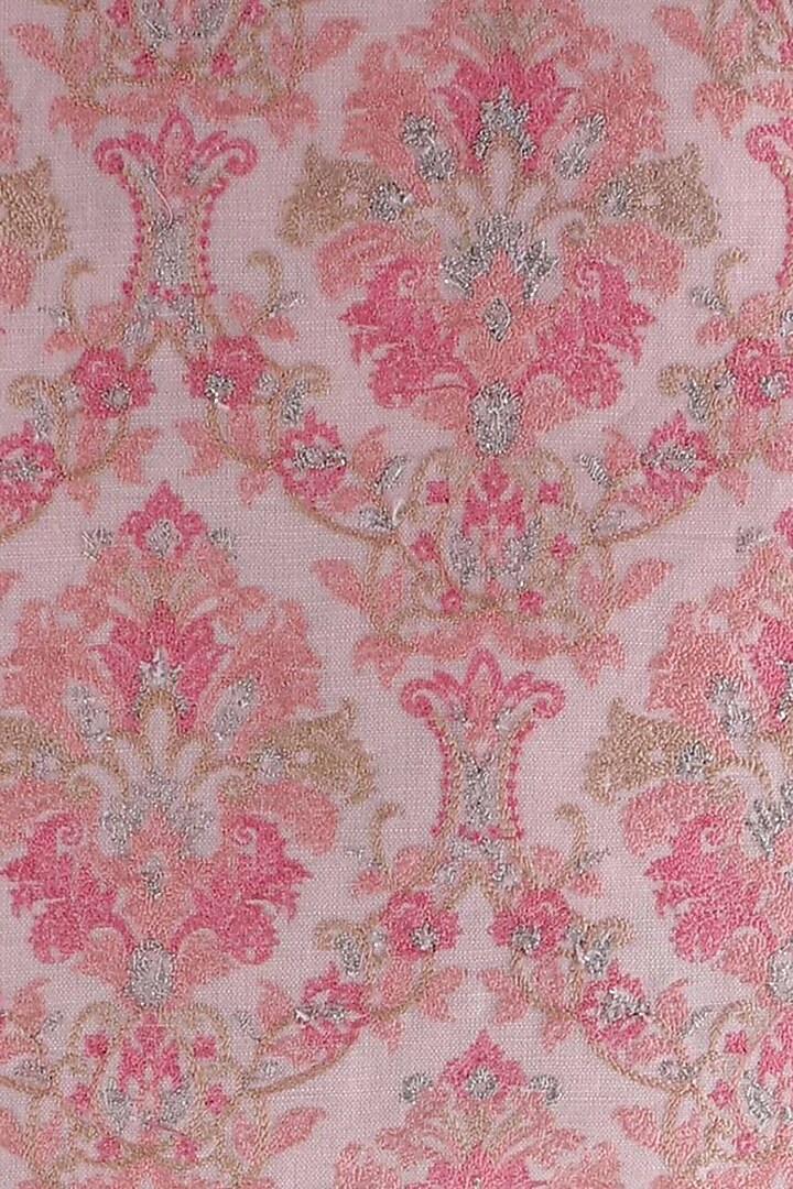 Pink Embroidered Cushion Cover (Set of 2) by Khaabka at Pernia's Pop Up Shop