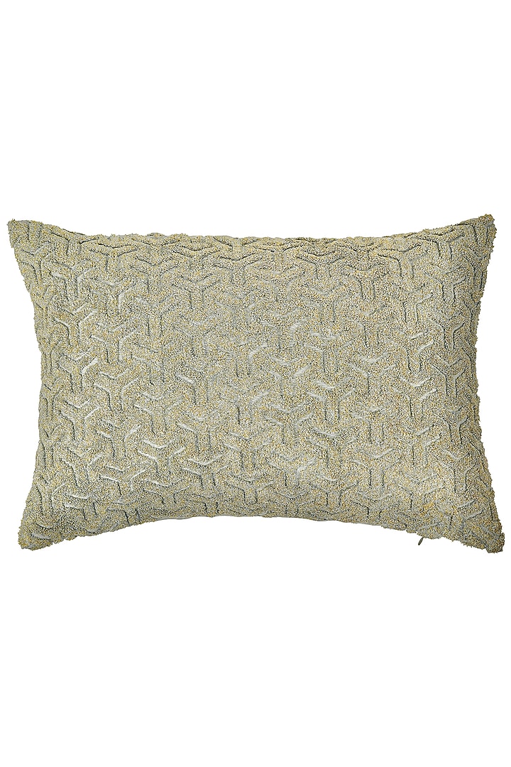 Sky Blue Cotton Silk Embroidered Cushion Cover Set Of 2 by Khaabka at Pernia's Pop Up Shop