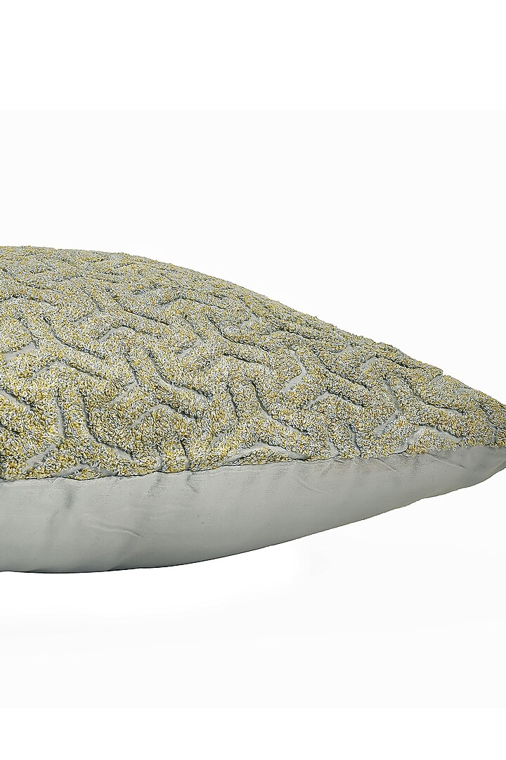 Sky Blue Cotton Silk Embroidered Cushion Cover Set Of 2 by Khaabka at Pernia's Pop Up Shop