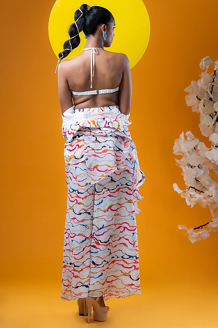 White Crepe Pant Set by KHB- Khushboo Haran Borkar at Pernia's Pop Up Shop