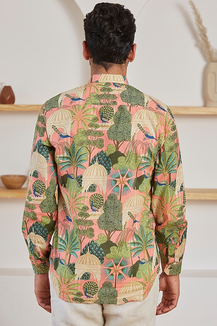 Pink Cotton Summer Shirt by Kheer Ganga at Pernia's Pop Up Shop
