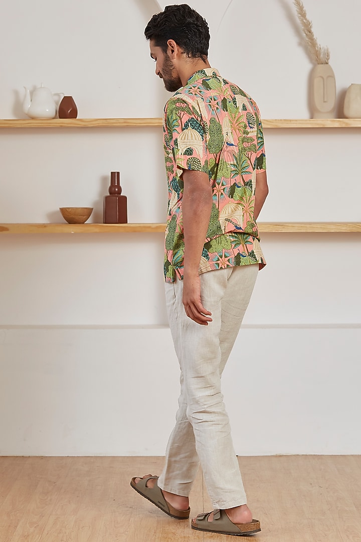 Pink Cotton Summer Shirt by Kheer Ganga at Pernia's Pop Up Shop