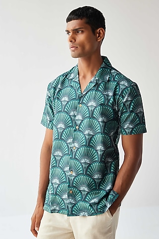 Buy Mint Shirt For Prom for men Online from Indian Designers 2024