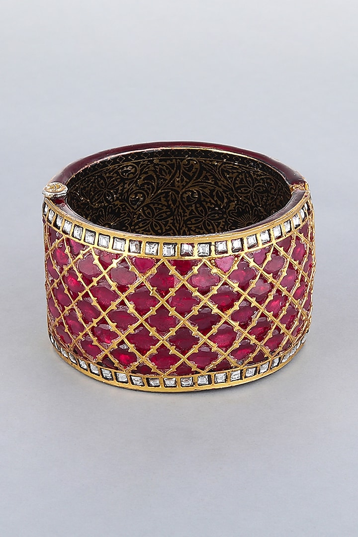 Gold Foil Finish Kada by Khushi Jewels at Pernia's Pop Up Shop