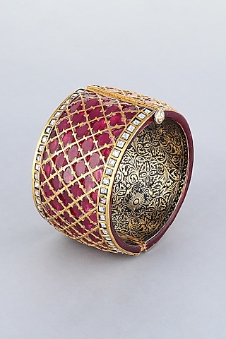 Gold Foil Finish Kada by Khushi Jewels