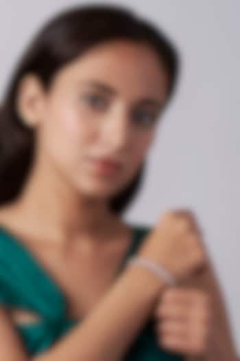 Two Tone Finish Bracelet With Zircons by Khushi Jewels at Pernia's Pop Up Shop