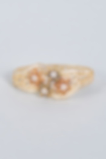 Gold Finish Yellow Stone & Zircon Bracelet by Khushi Jewels at Pernia's Pop Up Shop