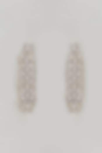 Two-Tone Finish Zircon Dangler Earrings by Khushi Jewels at Pernia's Pop Up Shop