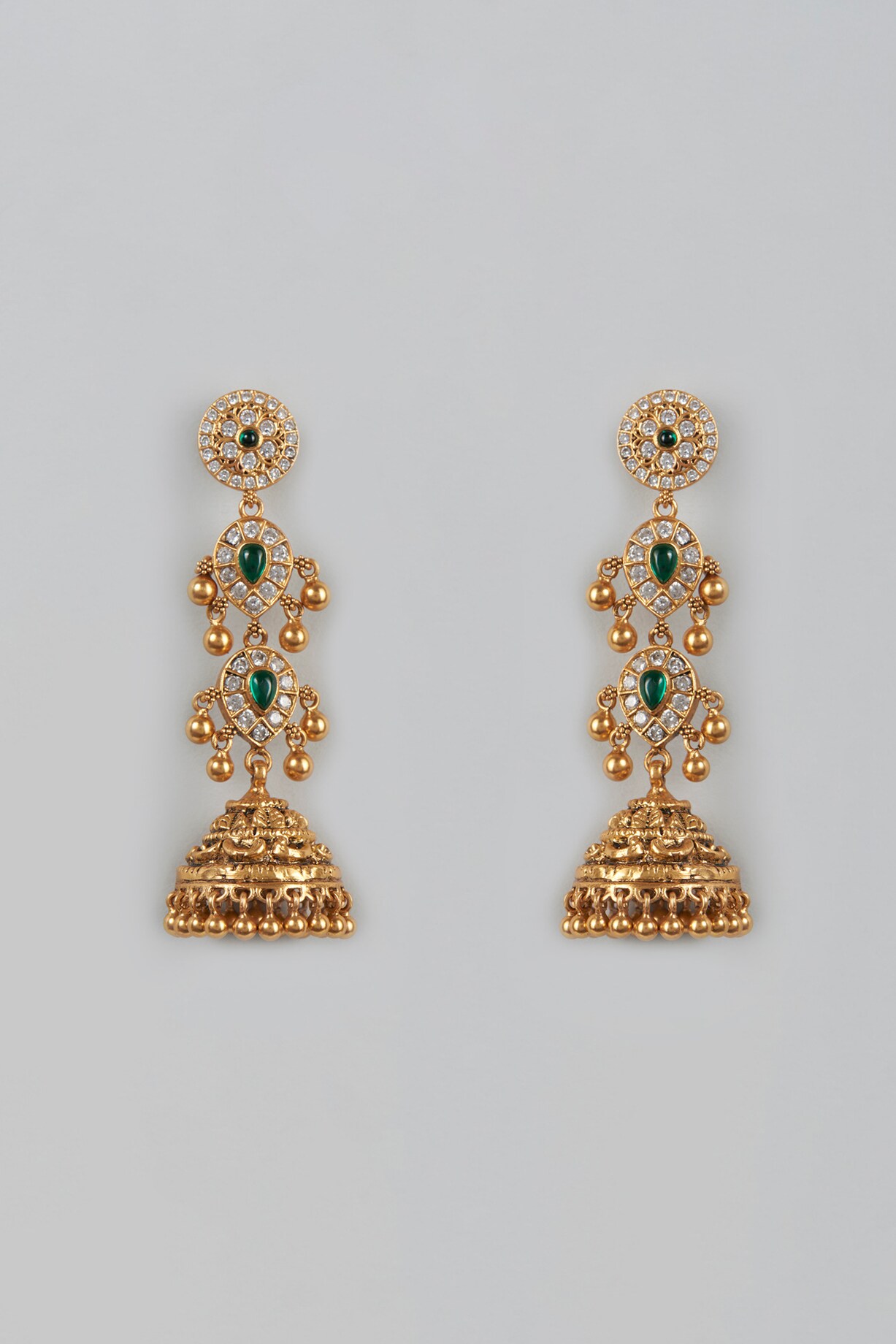 Earring Jhumka Lalitha Jewellery Jhumka Gold Pendant In Lalitha