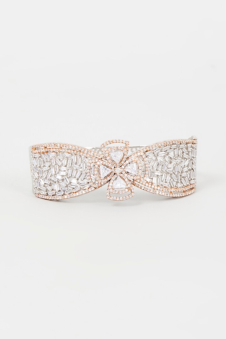 Two Tone Finish Zircon Bracelet by Khushi Jewels at Pernia's Pop Up Shop